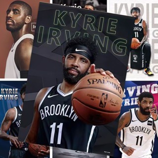 Kyrie Irving โปสเตอร์สติ๊กเกอร์ติดผนัง NBA Basketball All-Star Brooklyn Nets star อุปกรณ์ต่อพ่วงวอลล์เปเปอร์