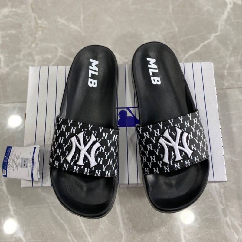 มีกล่อง รองเท้าแตะMLB รองเท้าแตะ NY มีป้าย มีกล่อง งานปัก ชนShop2024 Made in Korea