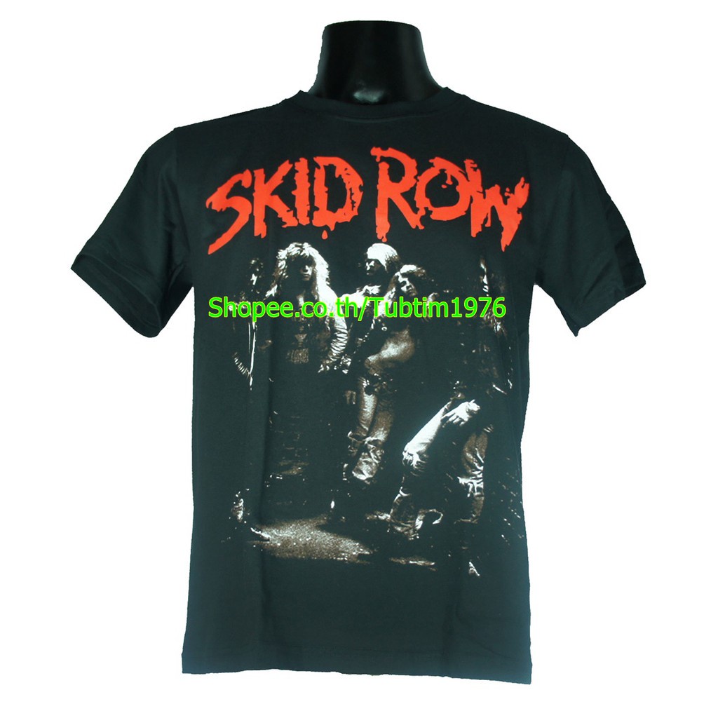 เสื้อวง Skid Row วงร็อค เมทัล สากล วินเทจ สคิด โรว์ SRW1397