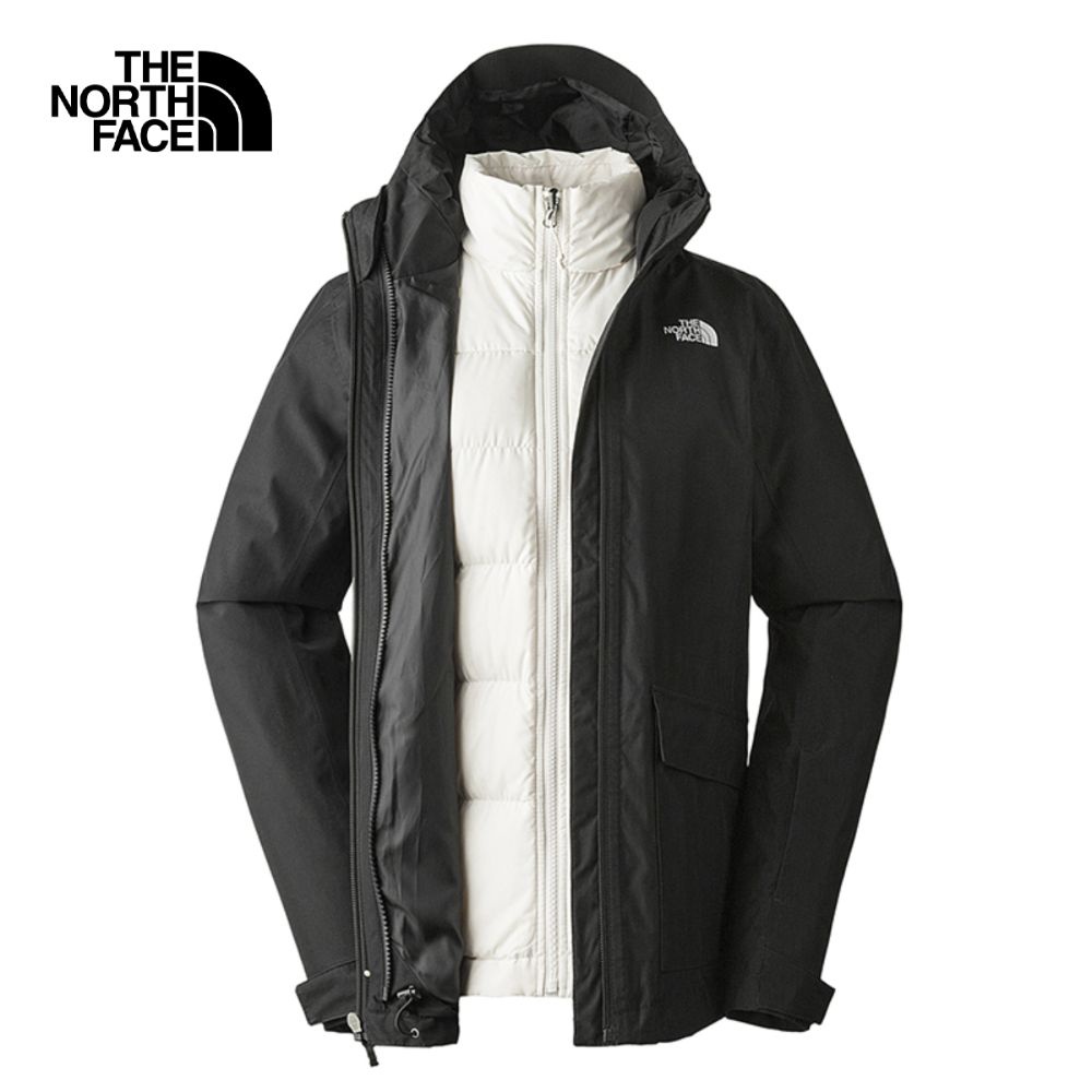 THE NORTH FACE W ALITIER DOWN TRICLIMATE JACKET - AP - BLACK/GARDENIA WHITE เสื้อกันหนาวสองชั้น ตัวด