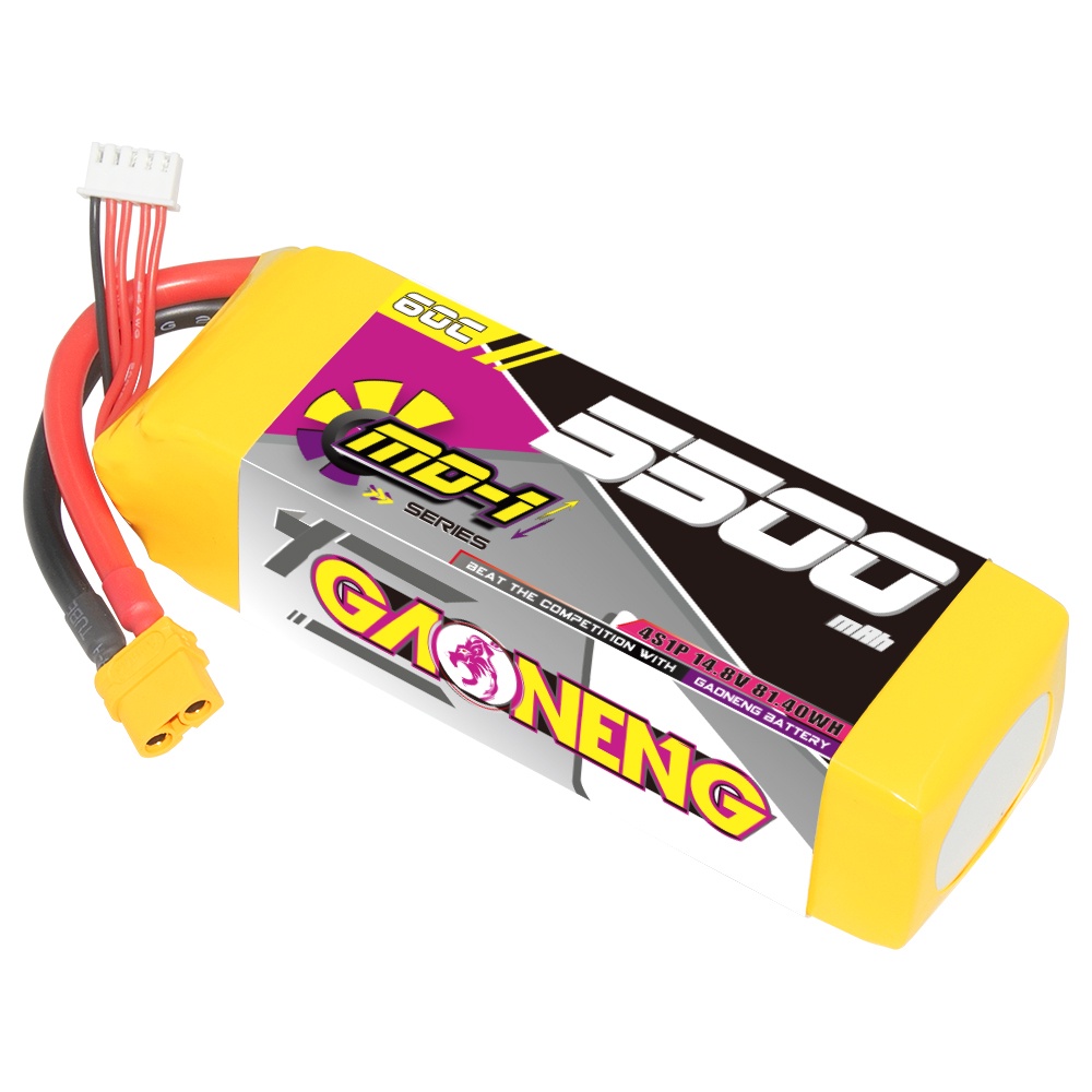 ✯GAONENG GNB MD-1 Series 5500mAh 4S 14.8V 60C 120C XT60 RC LiPo Battery RC Car BoatElectric RC Devices Off-Load and On-L