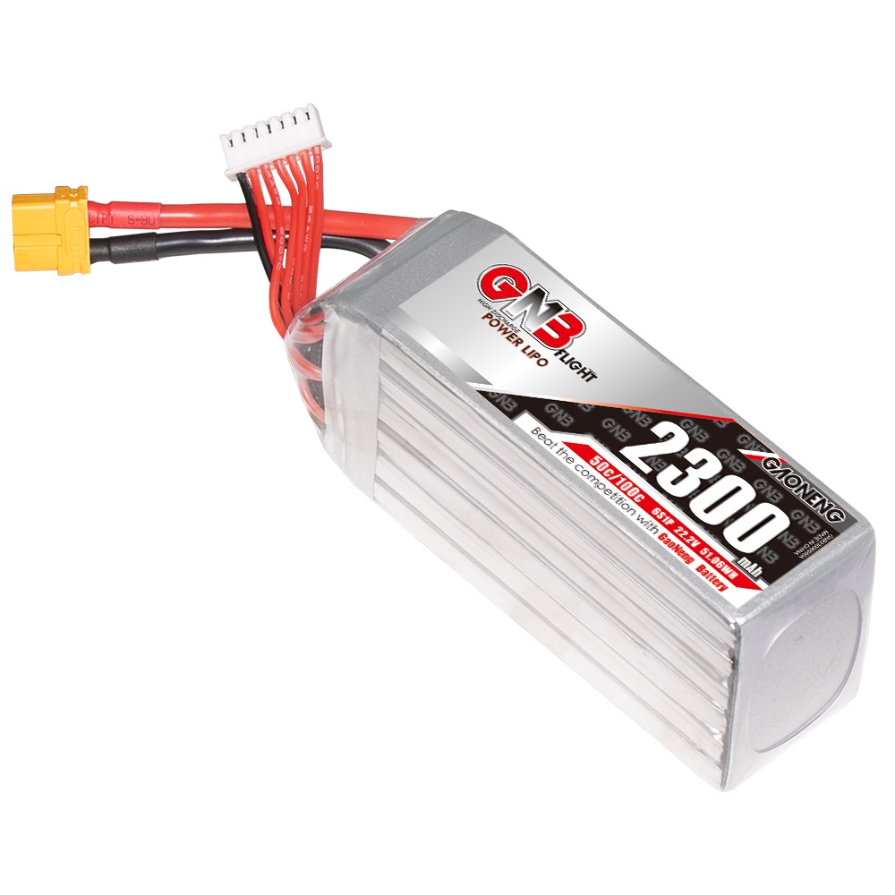 ✶GNB GAONENG 2300mah 6S 22.2V 50C 100C XT60 RC LiPo Battery Brushless Drone Blade Scimitar LRX Quad 