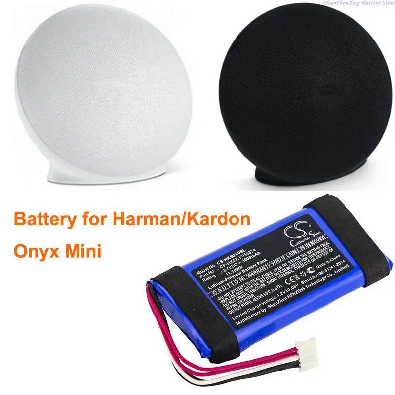 RDJH OrangeYu 3000mAh Battery CP-HK07,P954374 for Harman/Kardon Onyx Mini