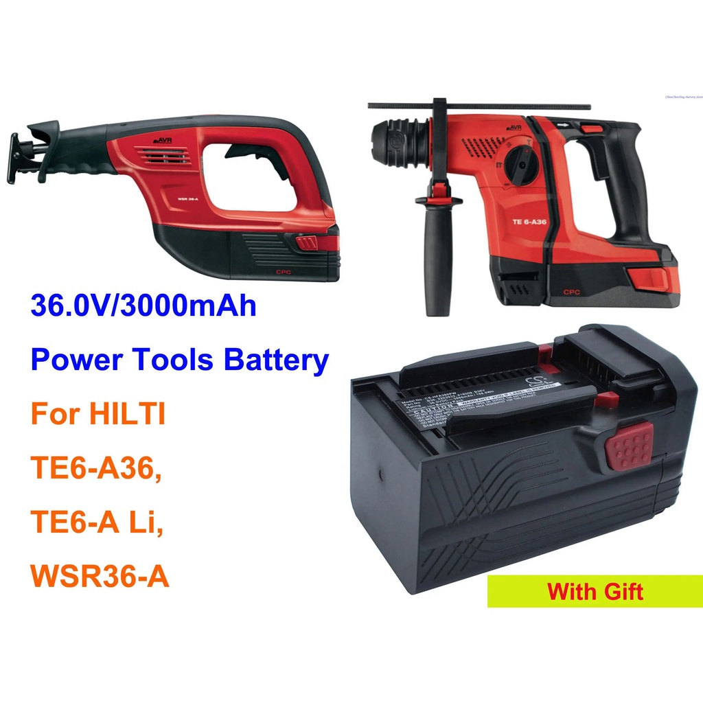 E3GK OrangeYu 3000mAh Battery for HILTI TE6-A Li, TE6-A36, WSR36-A, TE 6-A Li, TE 6-A36, WSR 36-A