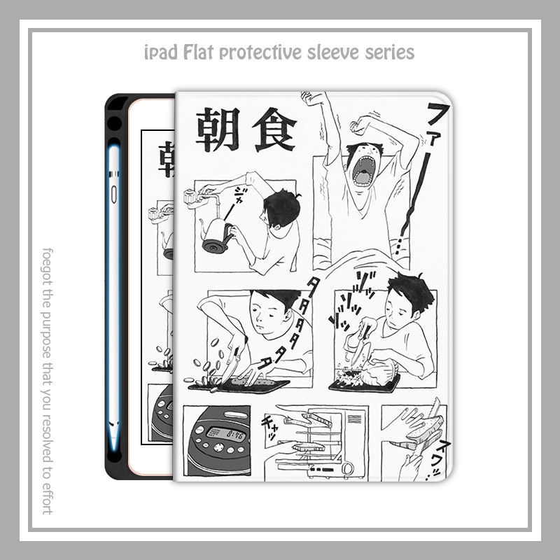 Japanese illustrations เคสไอเเพด mini 4/5/6 air 4 5 case iPad 10.2 gen 7 8 9 เคส iPad 2022 pro11 gen10 cover pen slot