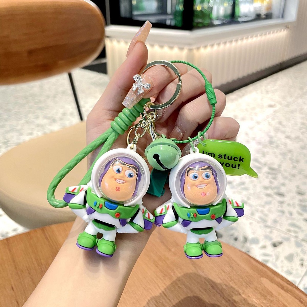 พวงกุญแจ จี้ตุ๊กตา Toy Story Buzz Lightyear ขนาดเล็ก เหมาะกับของขวัญ สําหรับตกแต่งกระเป๋า diy