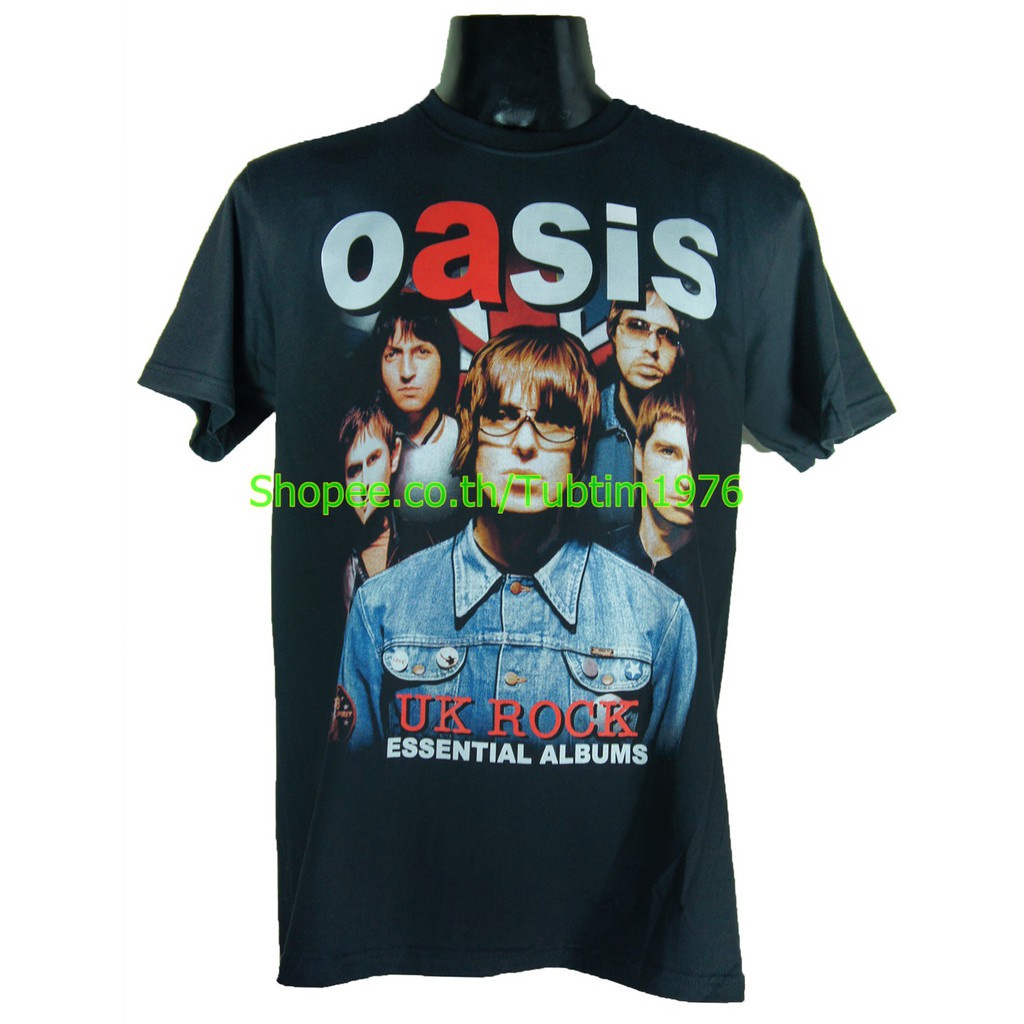 เสื้อวง Oasis วงร็อค เมทัล สากล วินเทจ โอเอซิส OAS136