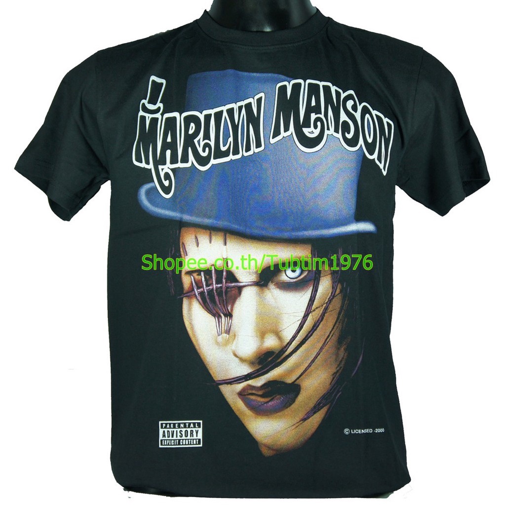 เสื้อวง Marilyn Manson วงร็อค เมทัล สากล วินเทจ มาริลีน แมนสัน MMS33