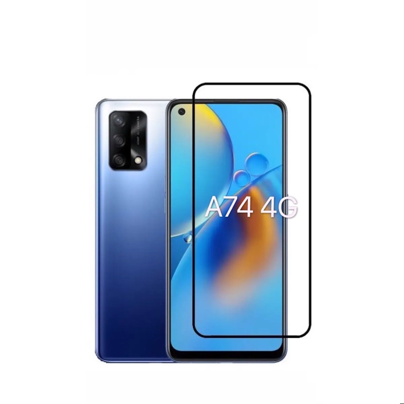 ฟิล์มกระจกนิรภัย เต็มจอ Oppo A74 4G /A74 5G ฟิล์มเสียวมี่ ฟิล์มกันกระแทก ฟิล์มกันจอแตก คุณภาพดี