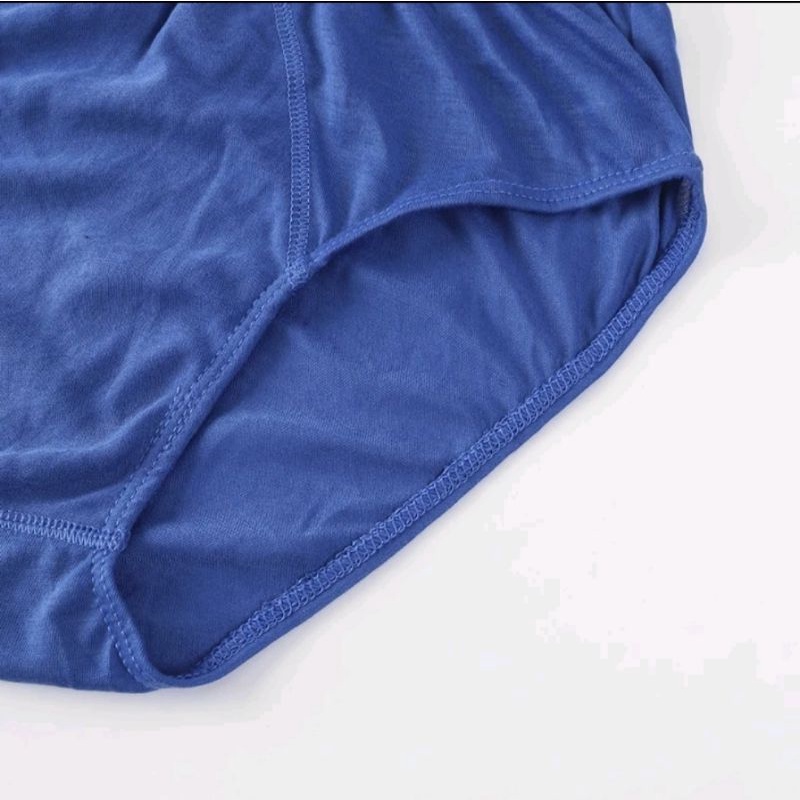 (ผู้ใหญ่) กางเกงในผู้ชาย สีพื้น ขาเว้า โชว์ขอบ ใส่สบาย 10 ตัว คละสี