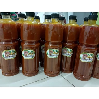 red oil 1 litter, smells good and tastes good น้ำมันแดง น้ำมันปาล์มแท้
