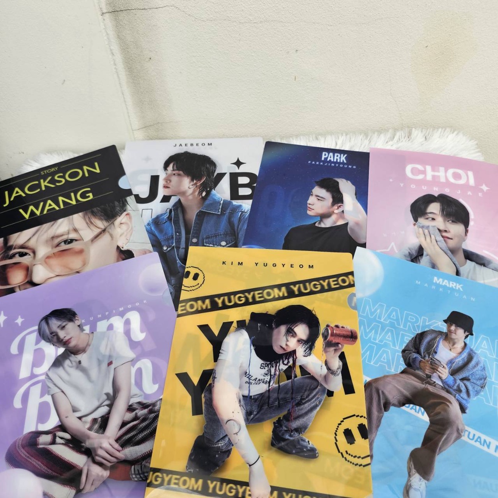 แฟ้มสอดใส่เอกสารขนาด A4 Member Got7 Jackson Wang Mark Tuan