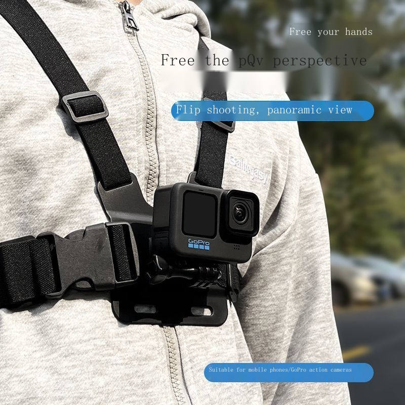 ▤❡◎DJI Action4 Chest Camera สายรัดหน้าอกแบบยึดคงที่มุมมอง POV ล่อกล้องแอคชั่นแคมเมรา