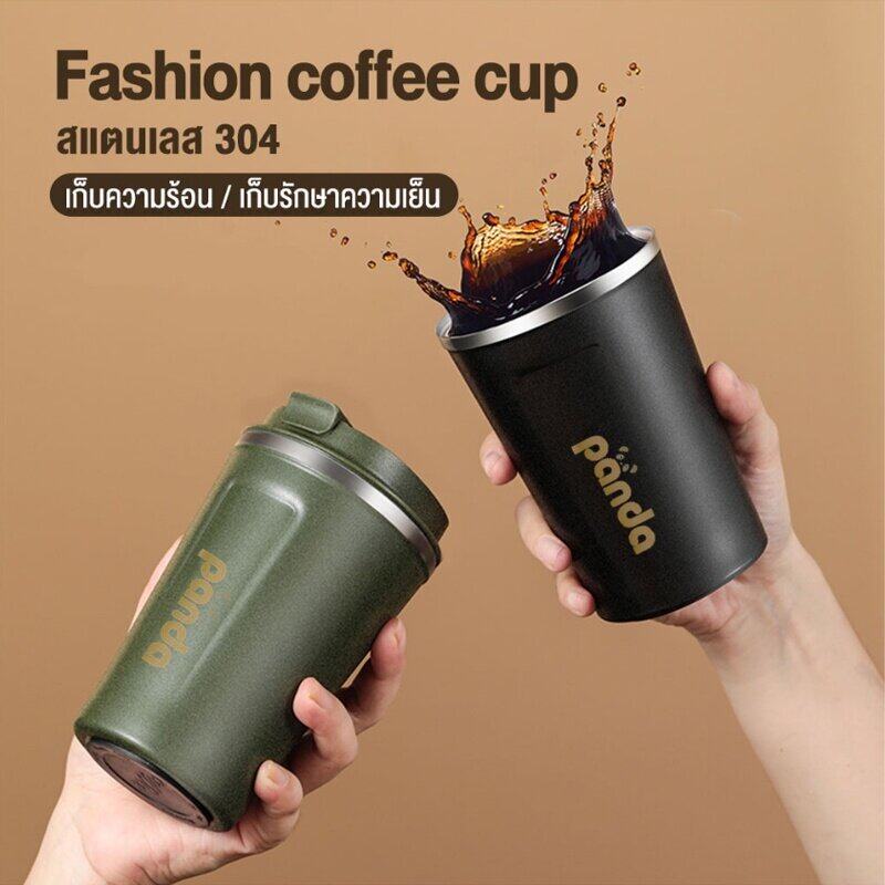 304 stainless steel insulated glass fashion mug multi color water bottle cold storage glass thermal insulated glass