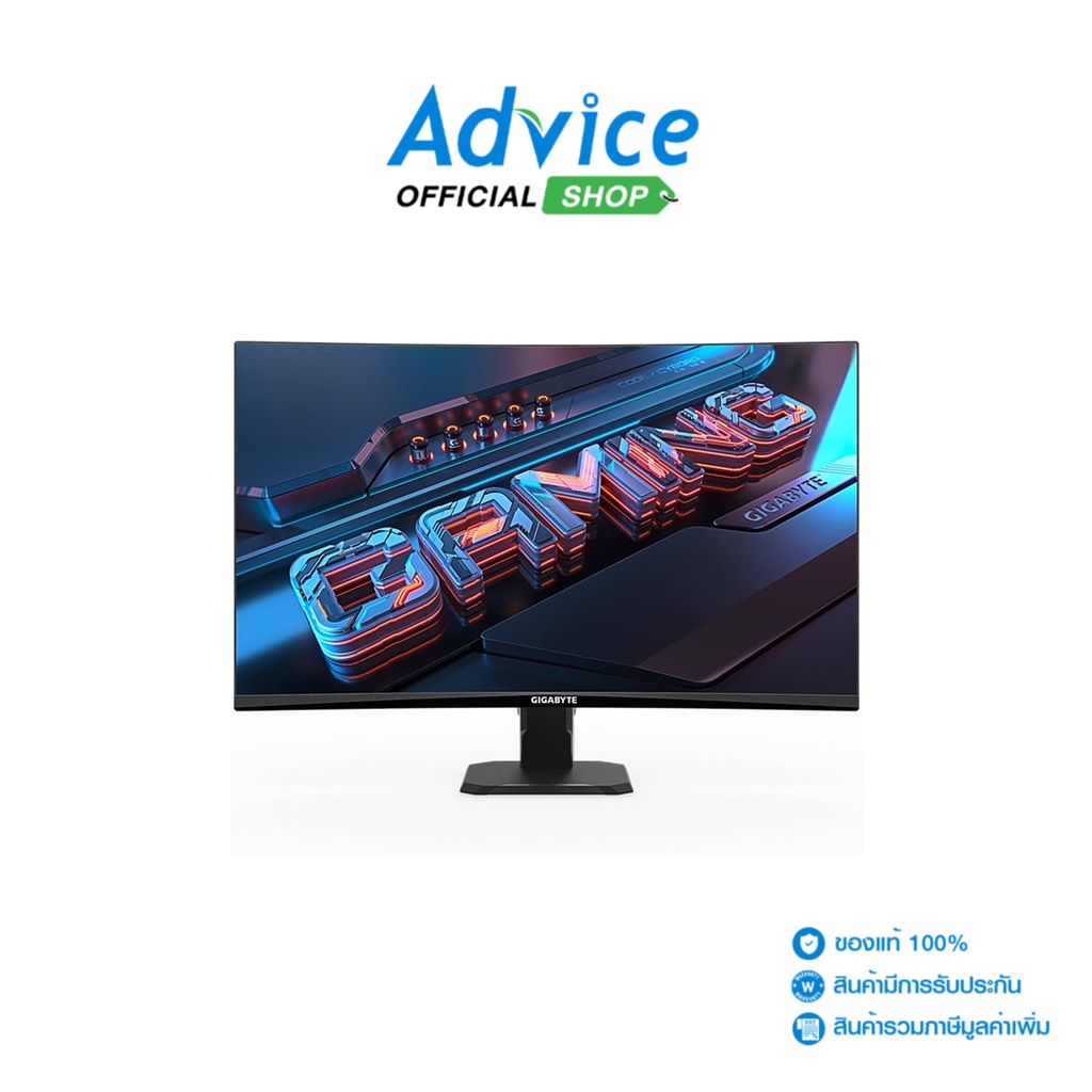 GIGABYTE MONITOR (จอคอมพิวเตอร์) 27'' GS27FC (VA, HDMI, DP) CURVE 180Hz - A0155135