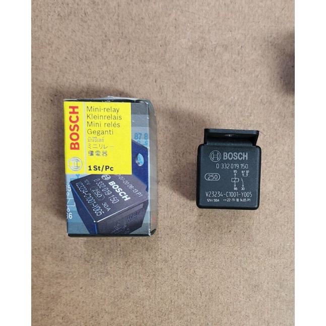 รีเลย์ BOSCH 12V 5 ขา แท้ สำหรับรถยนต์ทุกรุ่น
