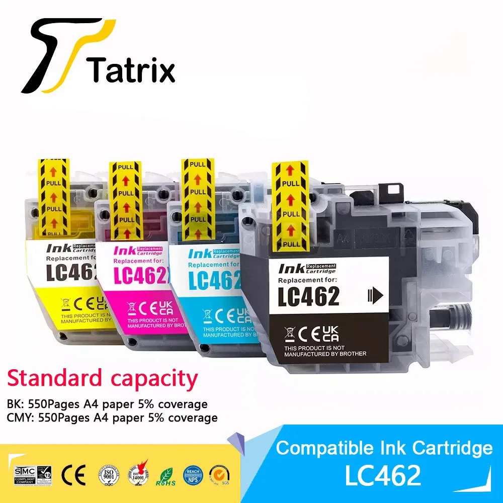 Compatible LC462 LC 462 Ink Cartridge For Brother MFC-J2340DW MFC-J3540DW MFC-J3940DW printer