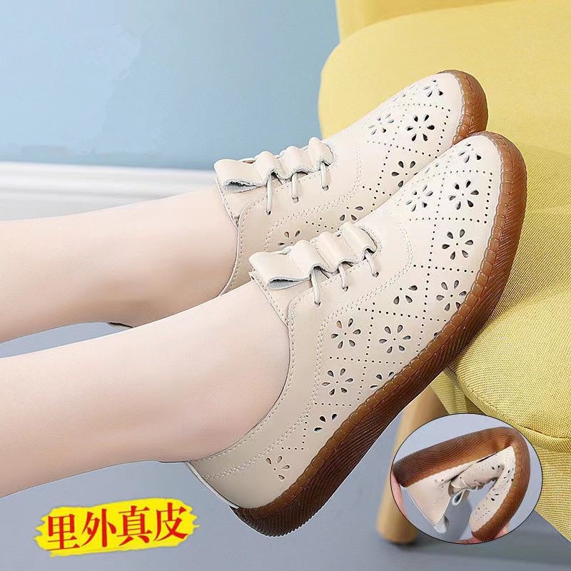 พร้อมส่ง ใหม่ รองเท้าส้นสูง หนังนิ่ม พื้นหนา กันลื่น สไตล์โรมัน แฟชั่นฤดูร้อน สําหรับผู้หญิง 2021 @-