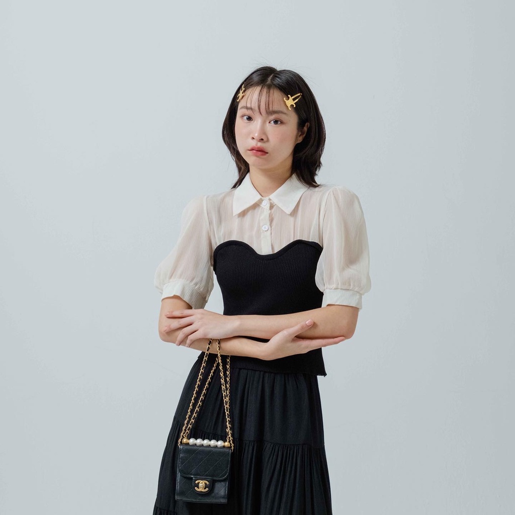 Kimmame - เสื้อ รุ่น Aurora Knit Blouse