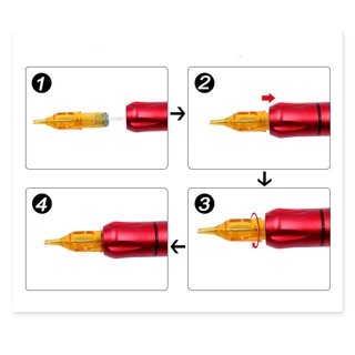 [พร้อมส่ง กทม]เข็มสัก เข็มสักลายฮอค Yellow Dragonfly 20pcs เข็มสักเดินเส้น ชุดสัก สักลาย RM/RL/M1/RS