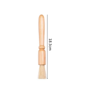 MANGO COFFEE แปรงปัดผงกาแฟ ด้ามจับไม้ มีให้เลือก 2สี Wooden Coffee Brush