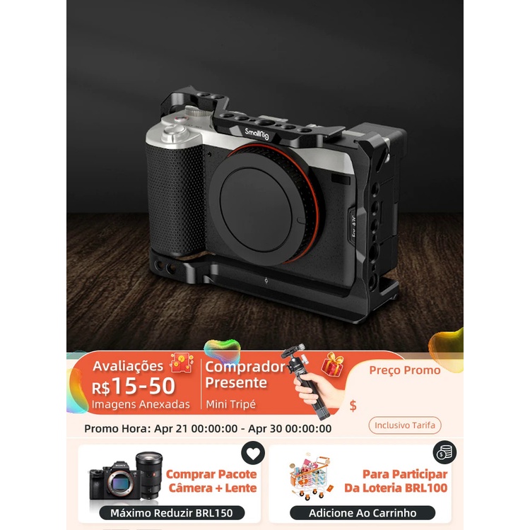 Smallrig Camera Cage สำหรับ Sony A7C Camera Grip Handle Mirrorless Digital Camera Accessoriewith Arca-Swiss Quick Releas