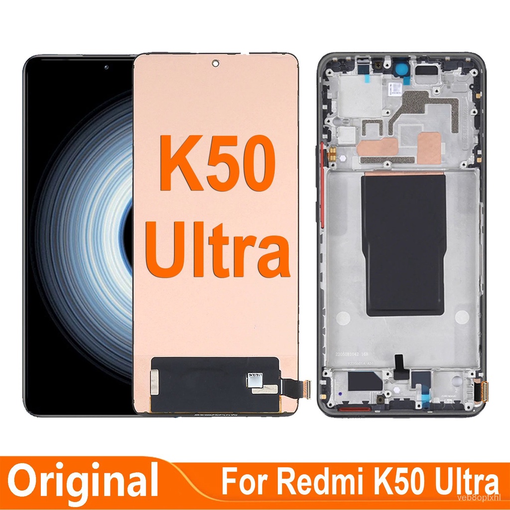 Original 6.67 ''สำหรับ Xiaomi Redmi K50 Ultra K50Ultra 22081212C จอแสดงผล LCD Touch Screen Digitizer