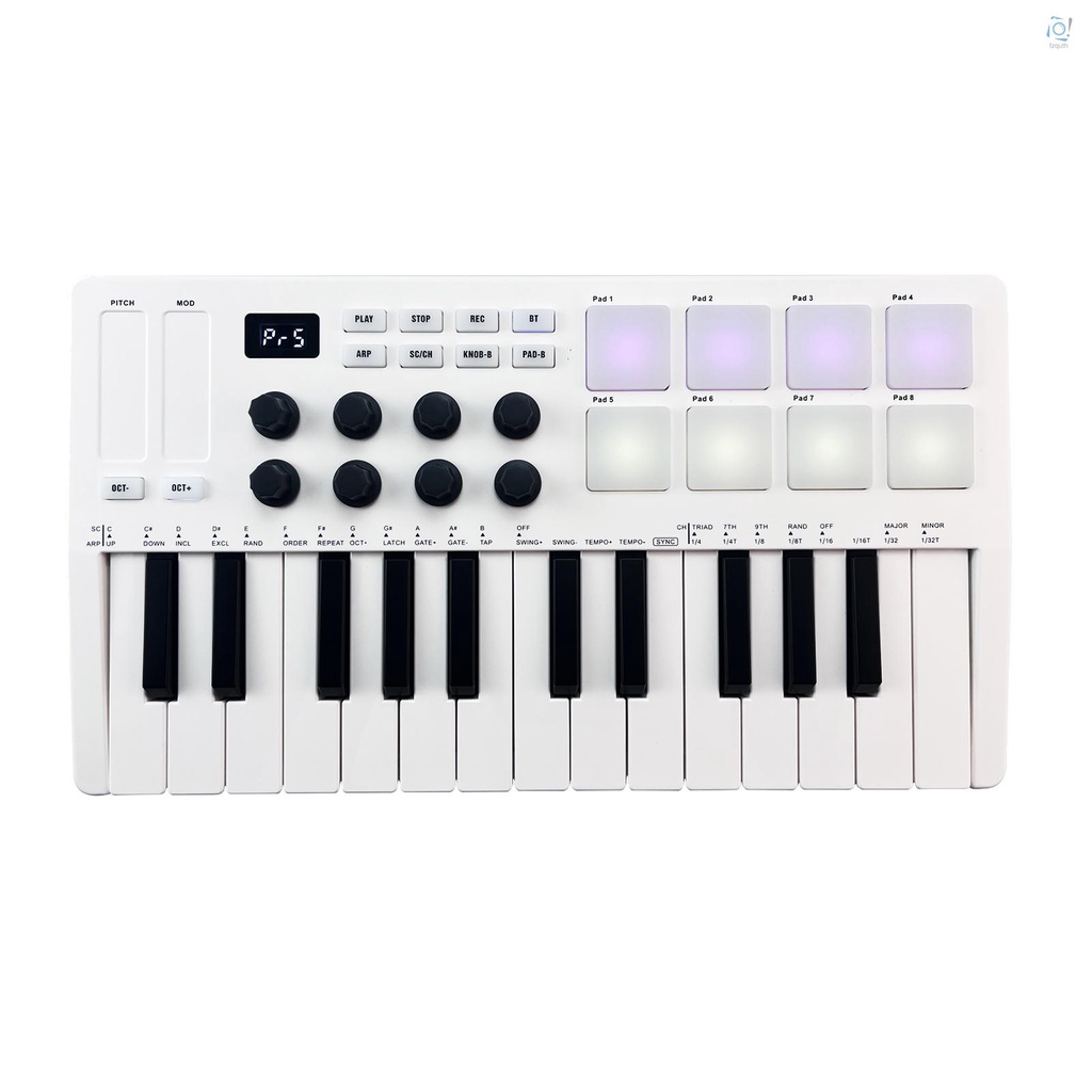 [Local Delivery]M-VAVE 25-Key MIDI Control Keyboard Mini Portable USB Keyboard MIDI Controller with 25 Velocity Sensitiv