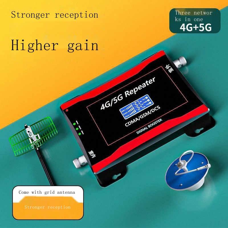 ♛-❀เครื่องขยายสัญญาณโทรศัพท์มือถือ Booster พื้นที่ภูเขารุ่นปรับปรุงมือถือ China Unicom Telecom 4G5G Triple เครือข่ายในบ้