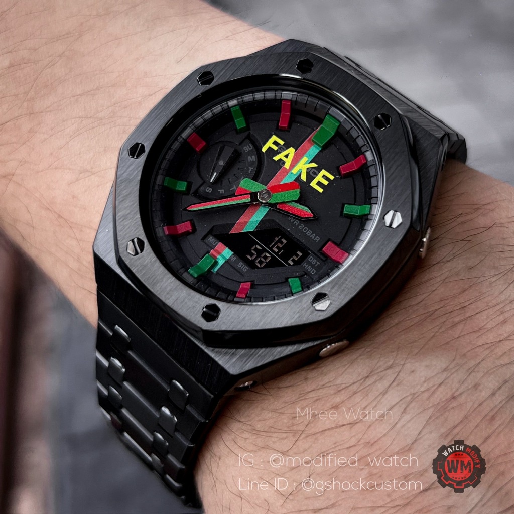 G-Shock Casioak New Streetwear Collection Christmas Theme Black Metal bezel and strap