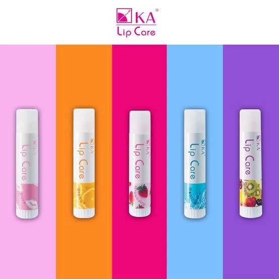 ลิปแก้ปากดำ เค.เอ. ลิปแคร์ KA LIP CARE มีทั้งหมด 5 กลิ่น ปริมาณสุทธิ 3.5 กรัม