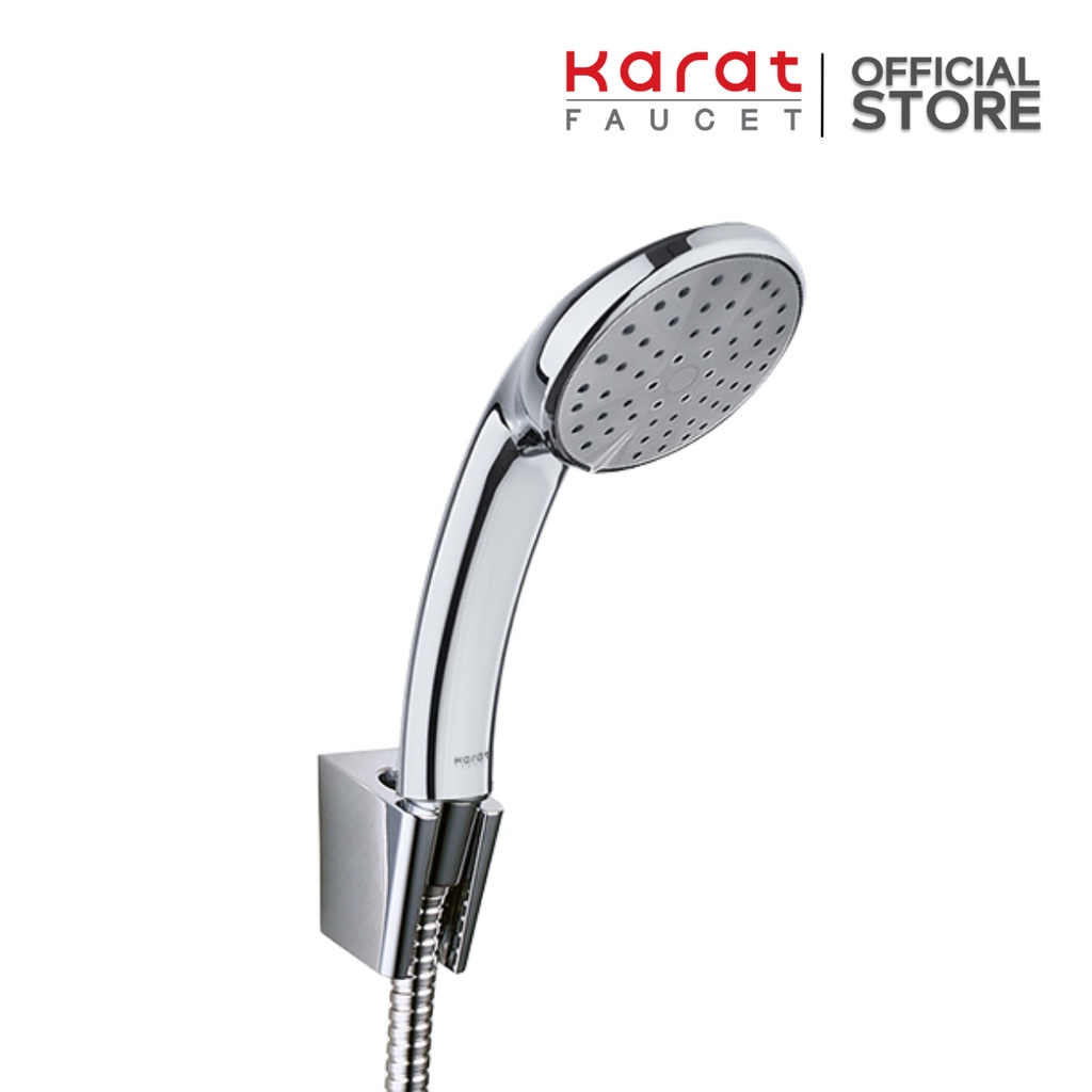 Karat Faucet ฝักบัวสายอ่อนปรับน้ำ 3 ระดับ ขนาด Ø 11 ซม. พร้อมสายสแตนเลส 304 รุ่น KS-33-233-50