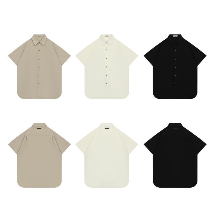 พร้อมส่ง เสื้อเชิ้ตแขนสั้นลําลอง ทรงหลวม ลาย FEAR OF GOD FOG ETERNAL สไตล์สตรีท
