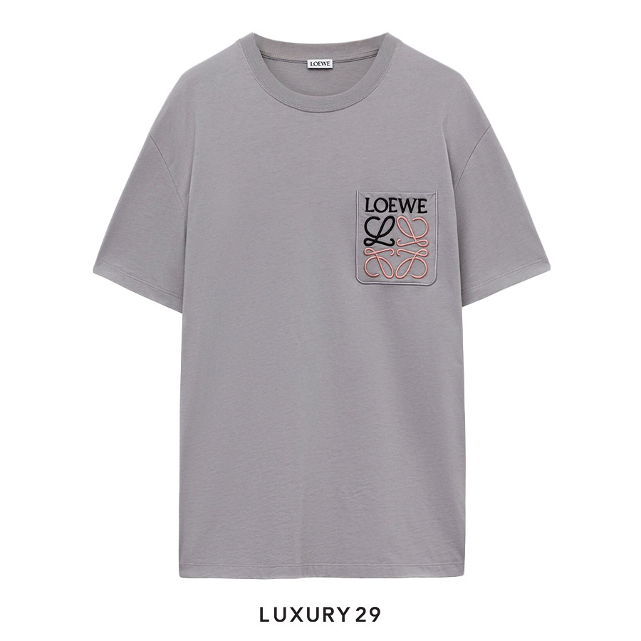 Loewe Relaxed fit T-shirt in cotton Medium Grey