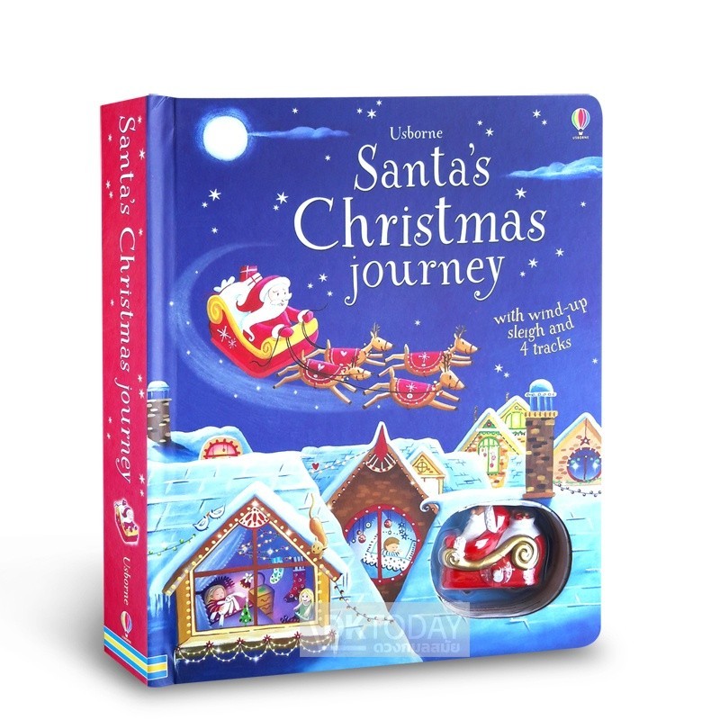 DKTODAY หนังสือ USBORNE WIND-UP BOOKS :SANTA'S CHRISTMAS JOURNEY