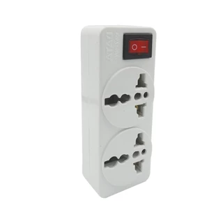 ปลั๊กไฟ Data Universal Adapter 2 Way 1 Switch TIS DP2 By Banana IT