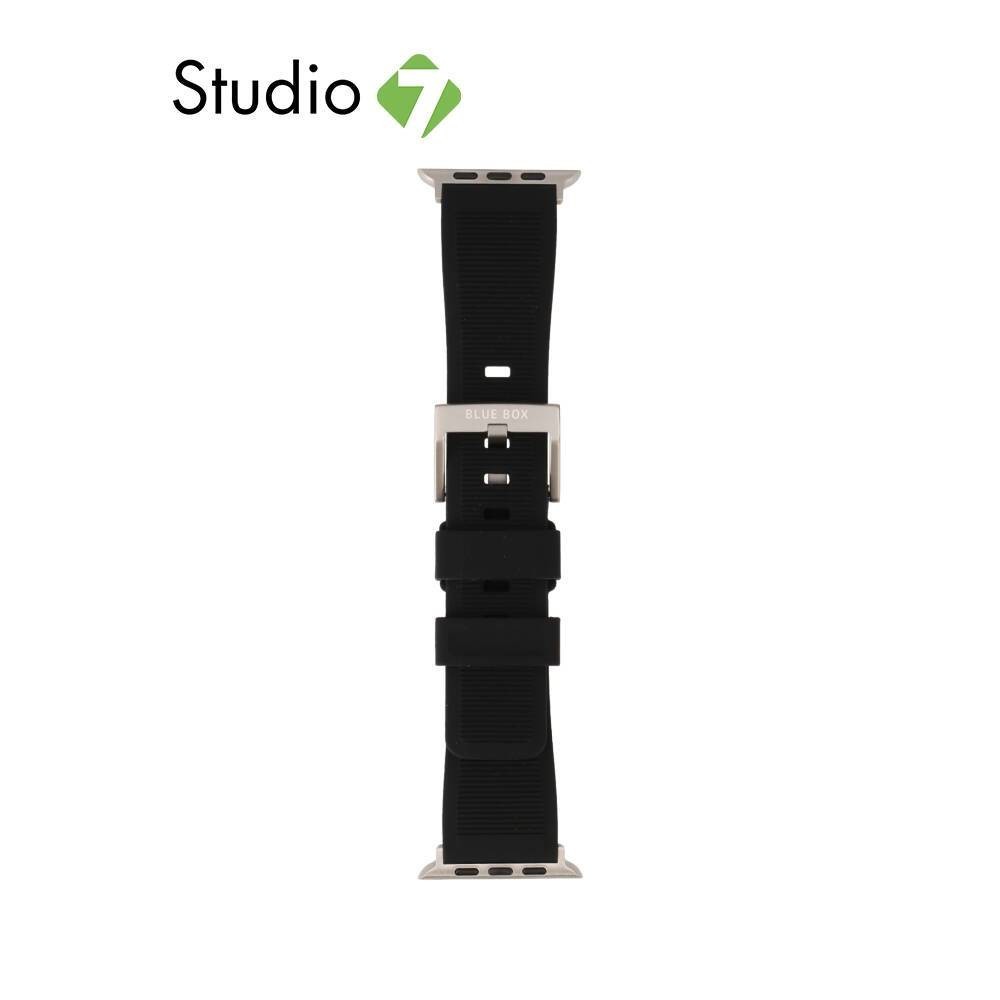 Blue Box สาย Apple Watch Strap Series 6,7,8,9,SE1,SE2 (40/41mm) Rubber Blackish Green By Studio7