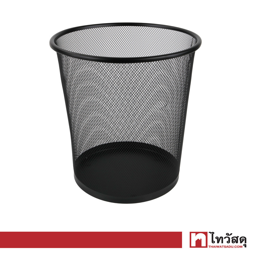 KASSA HOME ถังผงเหล็กพ่นสีทรงกลม 8 ลิตร รุ่น NOR35002OB สีดำ