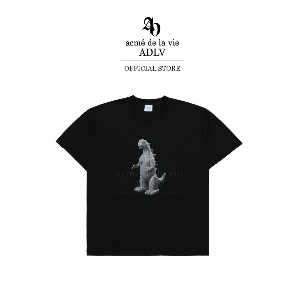 ADLV เสื้อยืด Oversize รุ่น  Din2Ls Creature Short Sleeve T-Shirt Black Black (50101SDNSSU_F3BKXX)