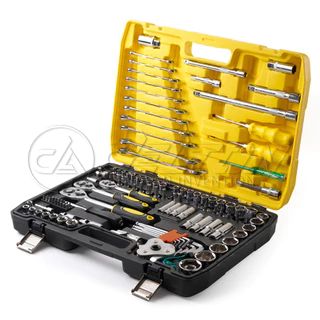 DELTON King Tools ชุดเครื่องมือ ประแจ ชุดบล็อก 121 ชิ้น(ชุดใหญ่) ขนาด 1/4 นิ้ว 3/8 นิ้ว 1/2 นิ้ว ชุดประแจ รุ่นDKT-121PCS