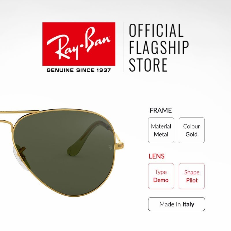 Ray-Ban Aviator large metal - RB3025 L0205 - size 58 -sunglasses