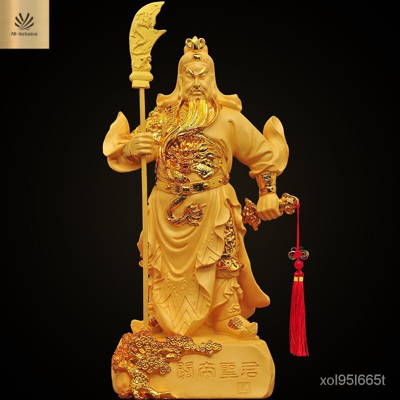 เครื่องประดับ Guan Gong รูปปั้น Guan Gong ประดิษฐานรูปปั้นเทพเจ้าแห่งความมั่งคั่ง Guan Zhaocai Guan 