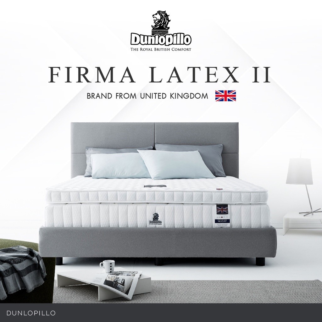 Dunlopillo ที่นอนยางพาราแท้ 100% หนา 3นิ้ว Latex  ส่งฟรี