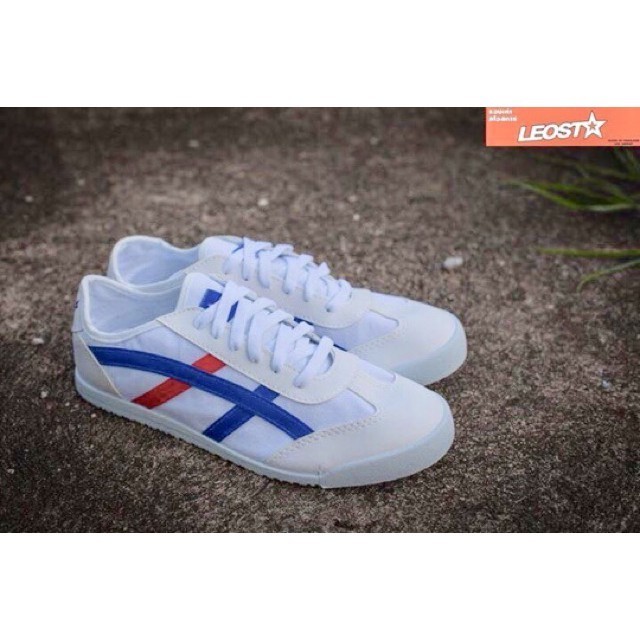 🔥SAKURA Leo ลีโอ ซากุระ รองเท้าผ้าใบแบบผูกเชือก ผู้ชาย ผู้หญิง LEO Group ไซร์ 36-44 สี ดำ ขาว ฟ้า เหลือง กรม MaksimShop