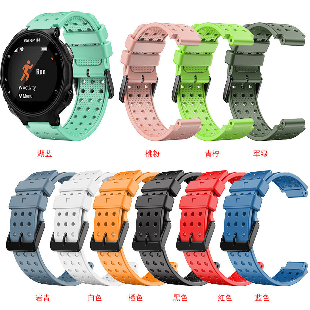 สายนาฬิกาข้อมือซิลิโคน อุปกรณ์เสริม สําหรับ Garmin Forerunner 235 220 230 620 630 735XT
