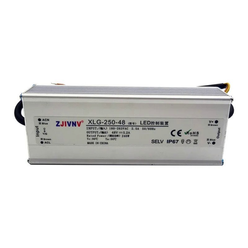 200W 250W กันน้ำแหล่งจ่ายไฟ Transformers แสงสำหรับ LED AC 180-263VAC To DC 12V 24V 36V 48V Power Ada