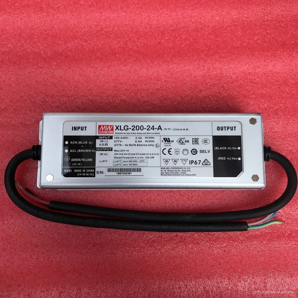 MEAN WELL XLG-200ชุด DC12/24V 200W โหมดพลังงานคงที่ไดร์เวอร์ LED,IP67Waterproof ปรับประเภทสลับแหล่งจ