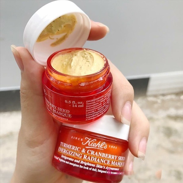 Kiehl's turmeric & cranberry seed energizing radiance masque 14m คีลส์มาสก์ขมิ้นและเมล็ดแครนเบอร์รี่