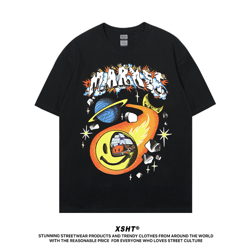 🔥พร้อมส่ง🔥 เสื้อ Chinatown Market Smiley Conflicted Tee - Black (สีดำ) by XSHT