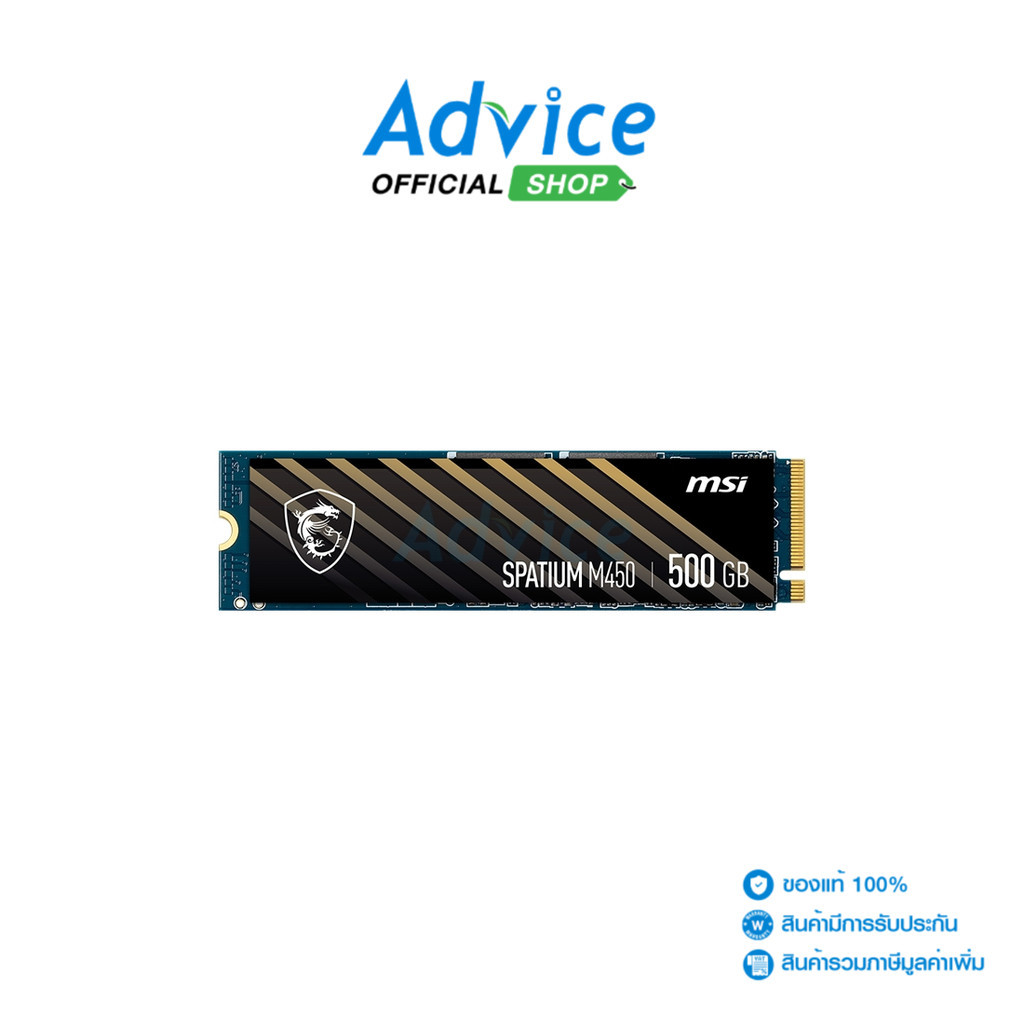 MSI 500 GB SSD M.2 PCIe 4.0 SPATIUM M450 NVMe - A0154674